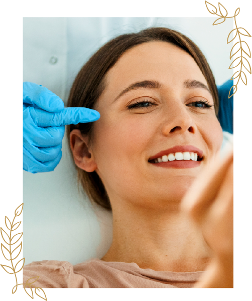 a woman smiling for the camera